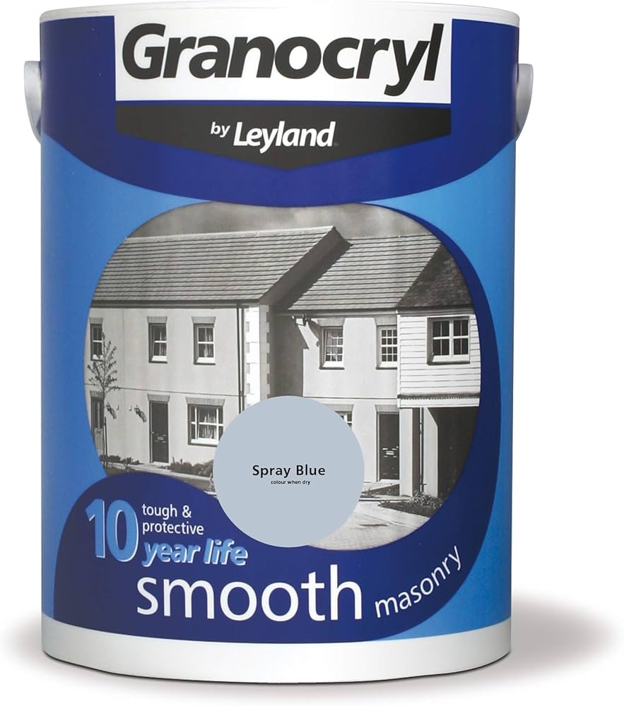 Granocryl Spray Blue Smooth Masonry Paint 5L