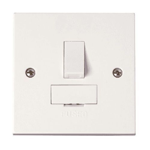 Selectric White 13A Switched Fused Spur