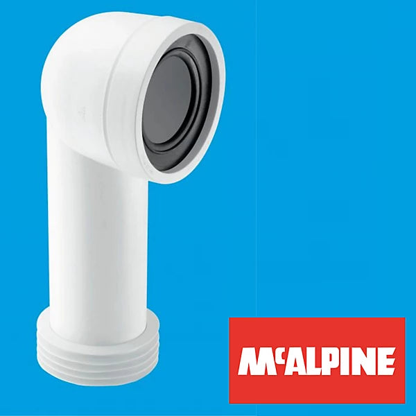 Mcalpine WC Toilet 90 Degree Bend Pan Connector pc4b