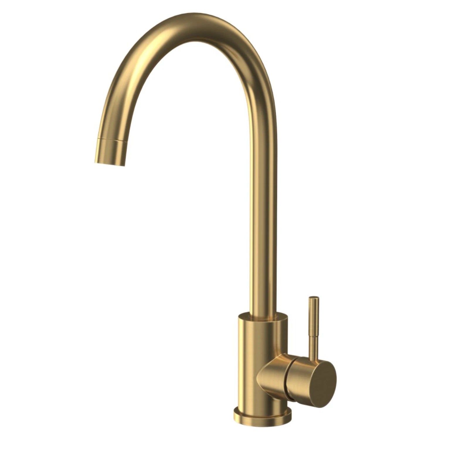 Manhattan Brushed Brass Gold Kitchen Mixer Tap t44