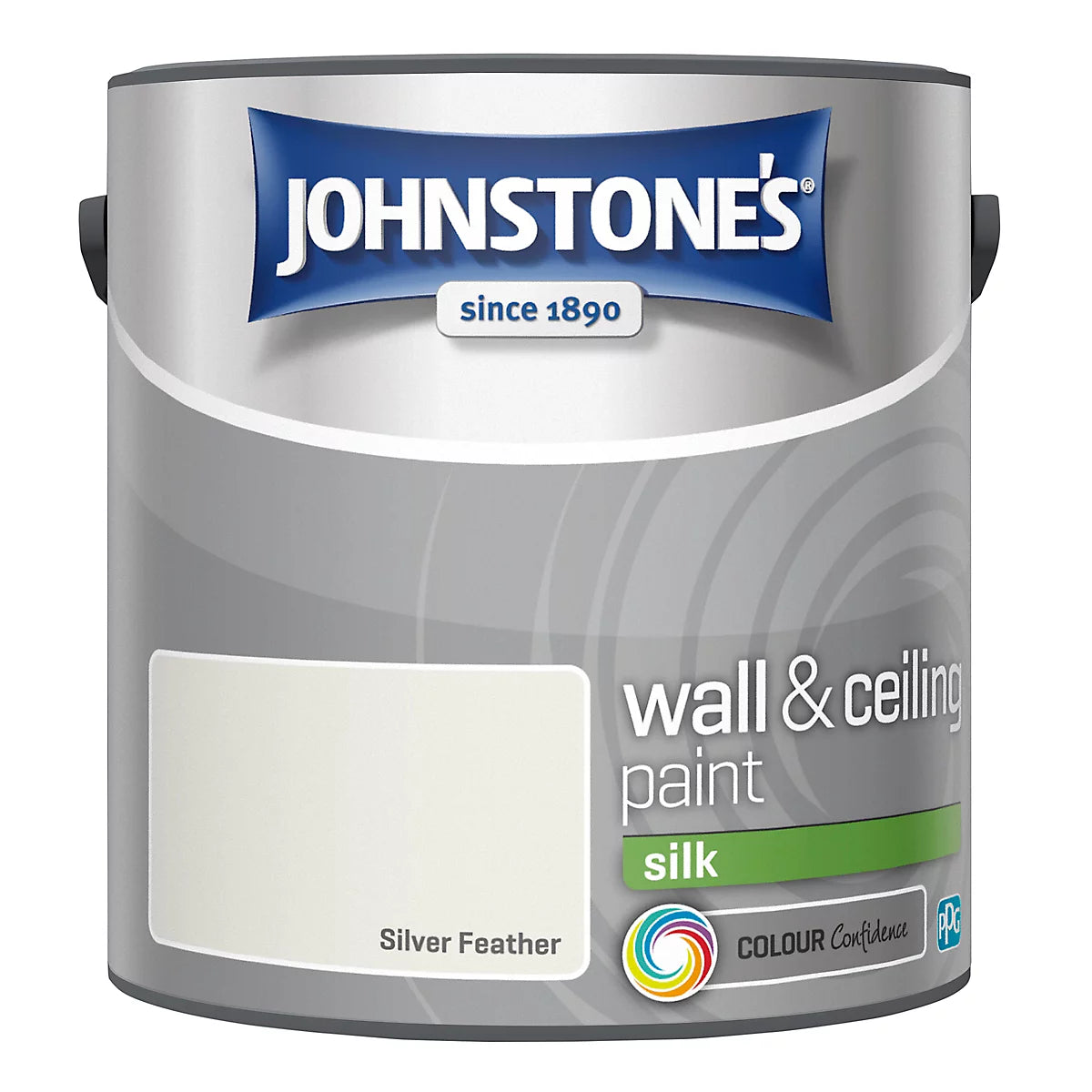 Johnstone’s Silver Feather Silk Wall & Ceiling Emulsion Paint 2.5L