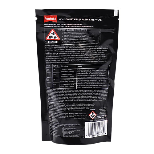 Rentokil Mouse & Rat Killer Pasta Bait Packs