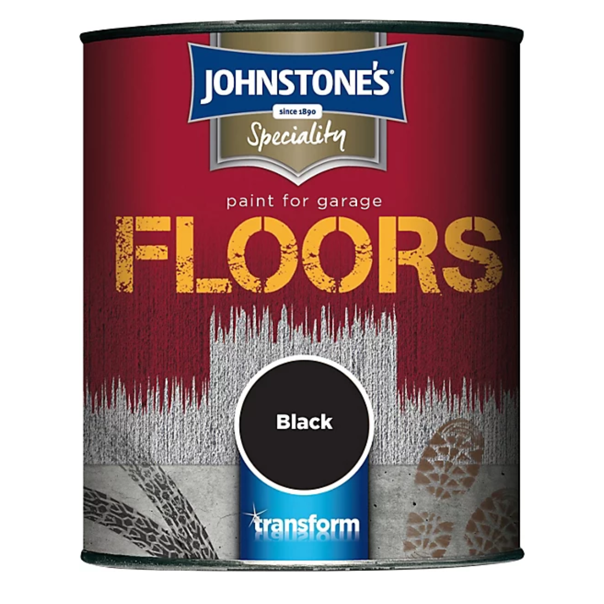 Johnstones Black Garage Floor Semi Gloss Paint 250ml