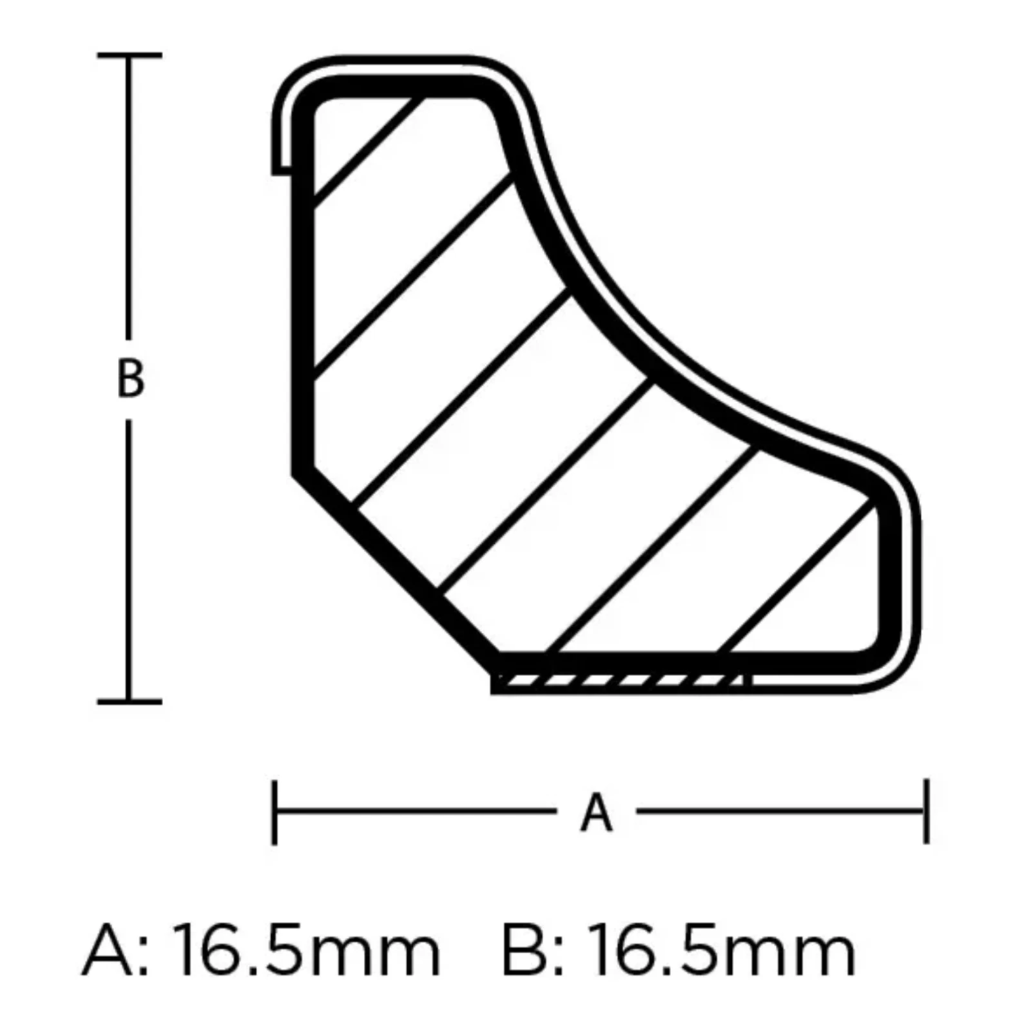 Worn Oak Laminate Beading Scotia Edge Trim - 1.2M x 6 Total 7.2 Meters