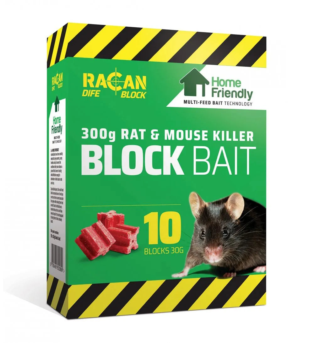 Racan Blockbait Rat and mouse killer 10 blocks 300g