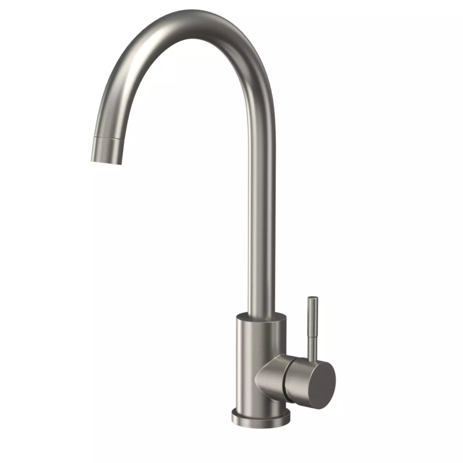 Manhattan Brushed Stainless Steel Kitchen Mixer Tap t42