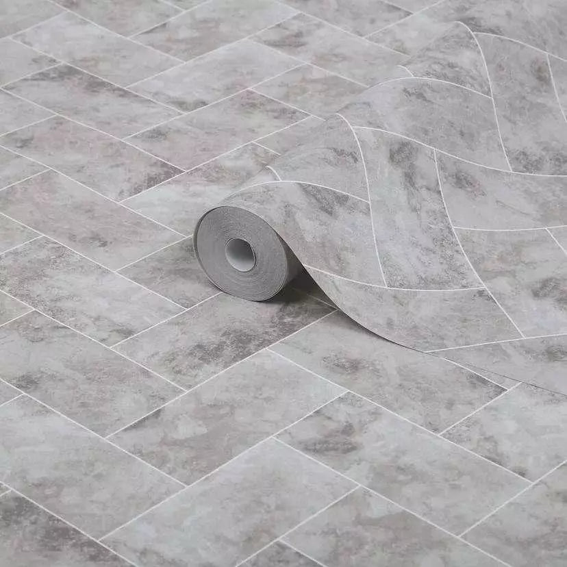 Contour Travertino Taupe Kitchen & Bathroom Wallpaper 103922