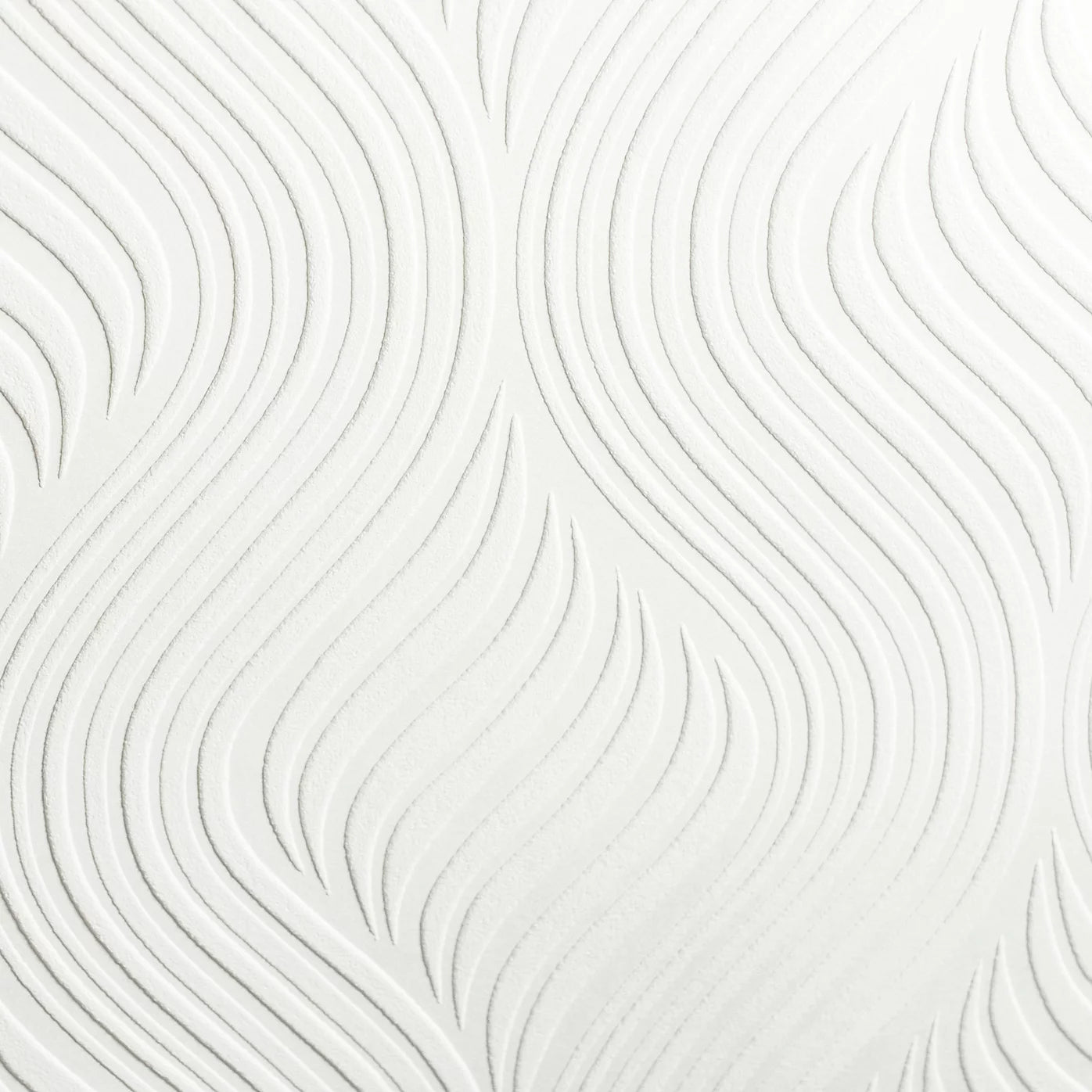 Superfresco Curvy White Blown Paintable Wallpaper 10-014