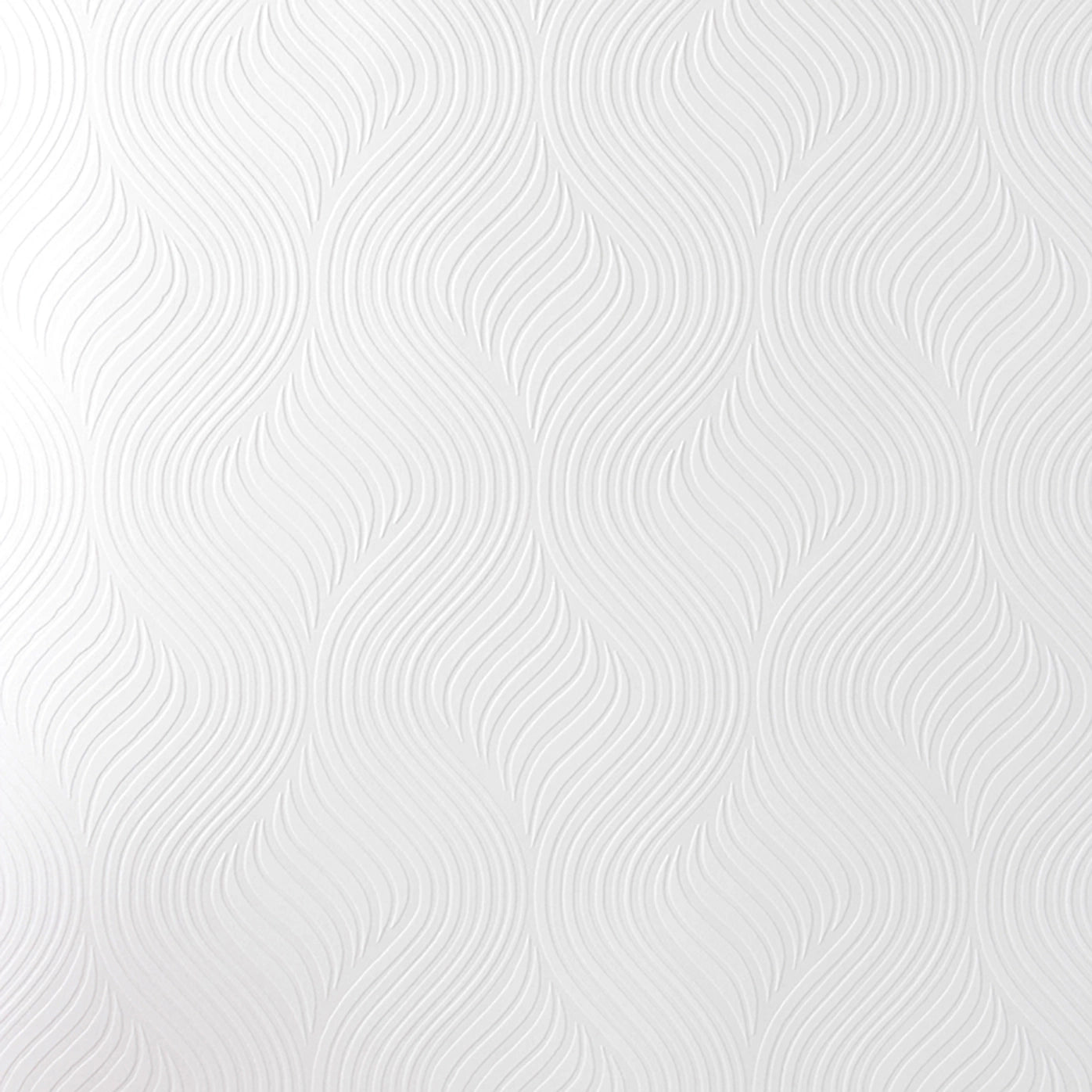 Superfresco Curvy White Blown Paintable Wallpaper 10-014