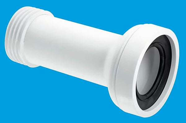 McAlpine Straight Adjustable Length Rigid WC Pan Connector pc15