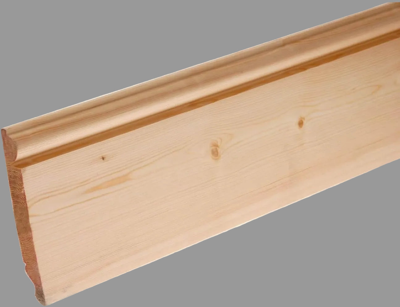 5" Torus Pine Wood Ogee Timber Skirting Board - 1 Meter Length