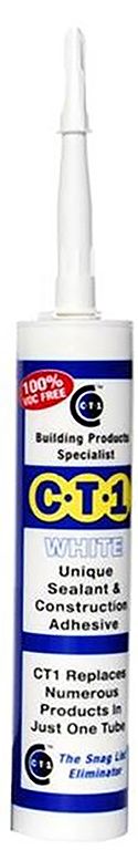 CT1 Construction White Sealant & Adhesive 290ml