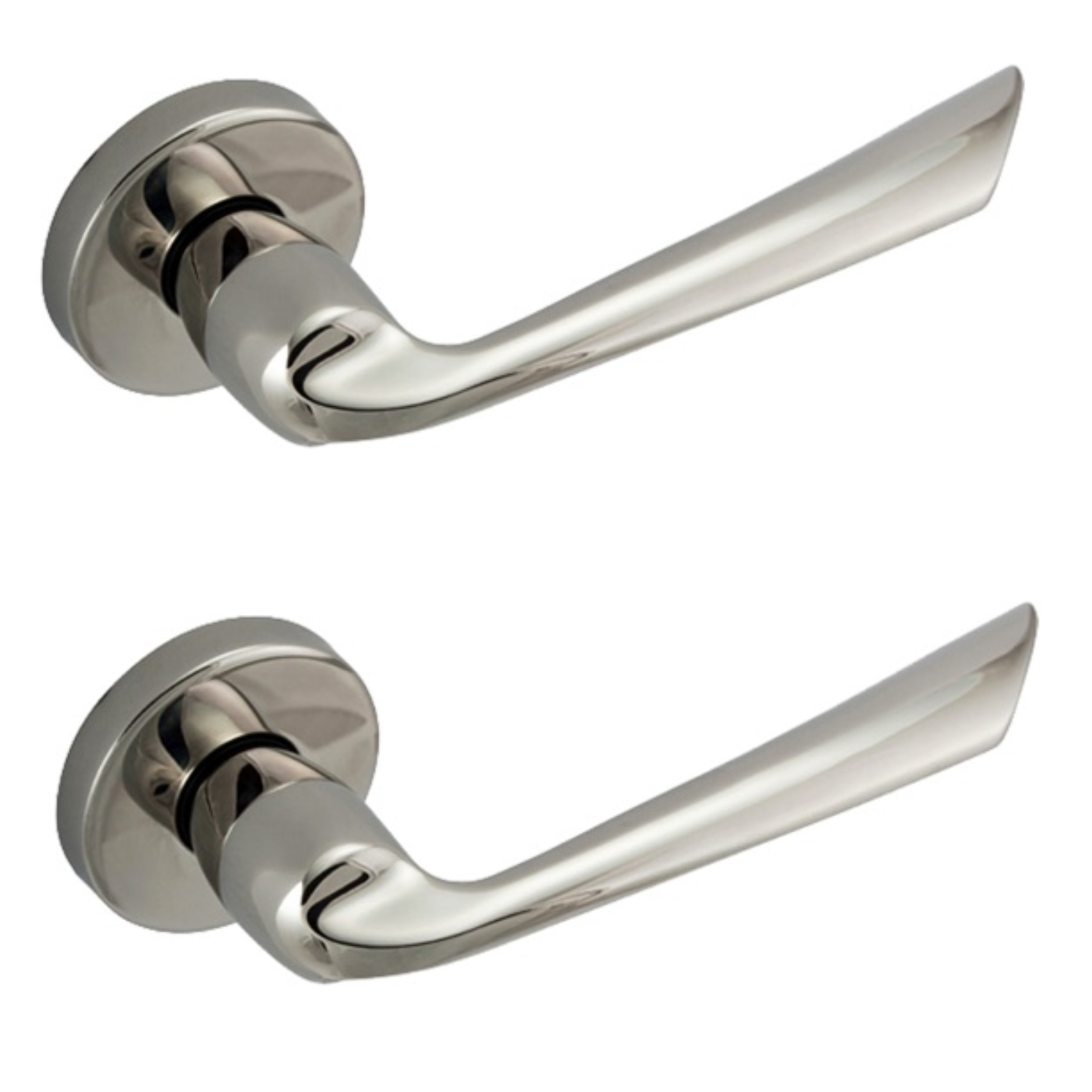 Triad Chrome Lever On Rose Lever Door Handles ha34
