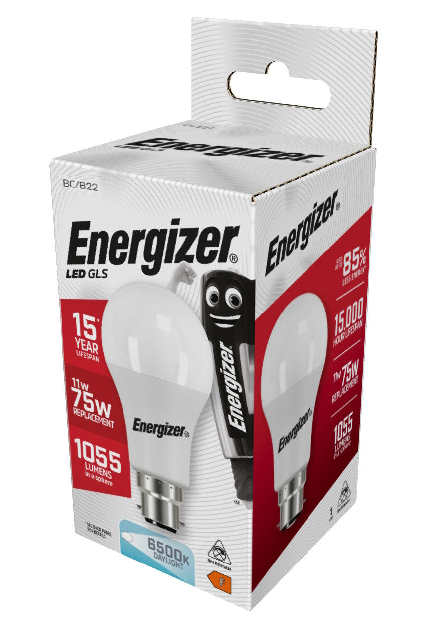 Energizer 9.5W LED Daylight GlS BC Bulb S9425