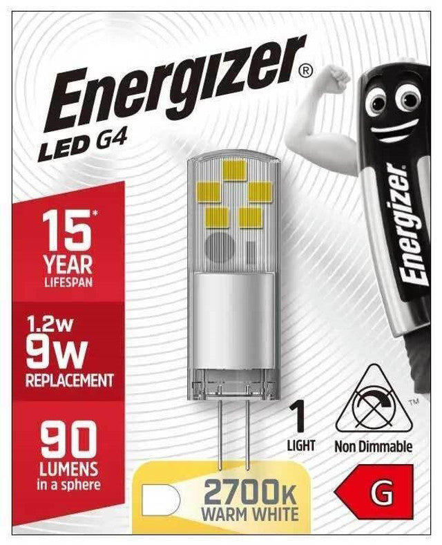 Energizer G4 LED 1.2W Warm White Bulb S18744