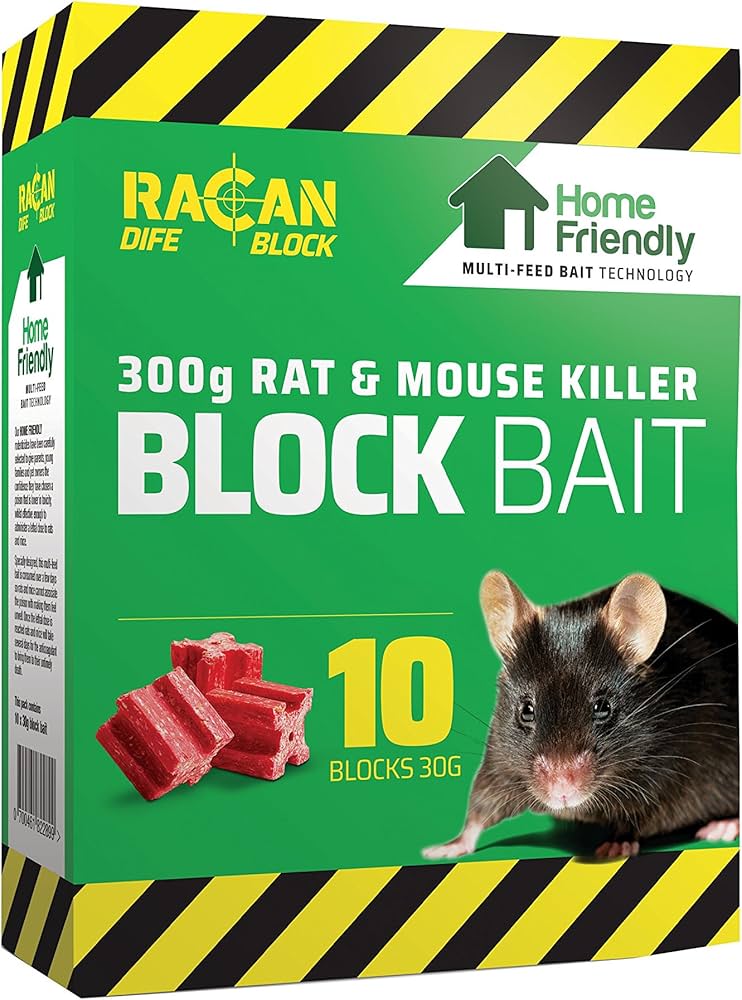 Racan Blockbait Rat and mouse killer 10 blocks 300g