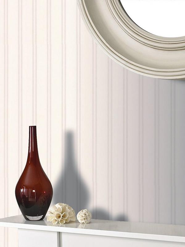 Wall Doctor Stripe Beadboard Wallpaper White Paintable Blown 17267