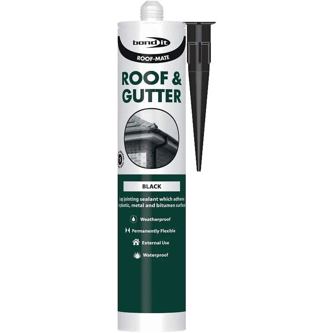 Bond It Roof-Mate Roof and Gutter Sealant, Black, 310ml