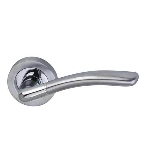 Darcel Tilly Polished Chrome & Satin Lever Door Handle ha21