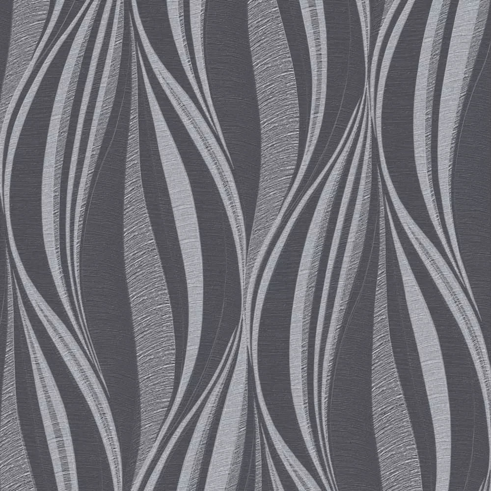 Graham & Brown Tango Charcoal & Silver Geometric wallpaper 101400