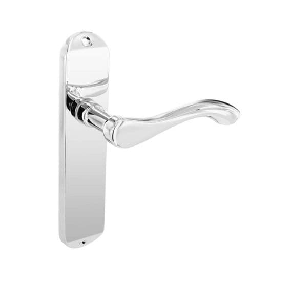Smiths Architectural Europa Chrome Latch Handle 180mm x 39mm 1 Pair