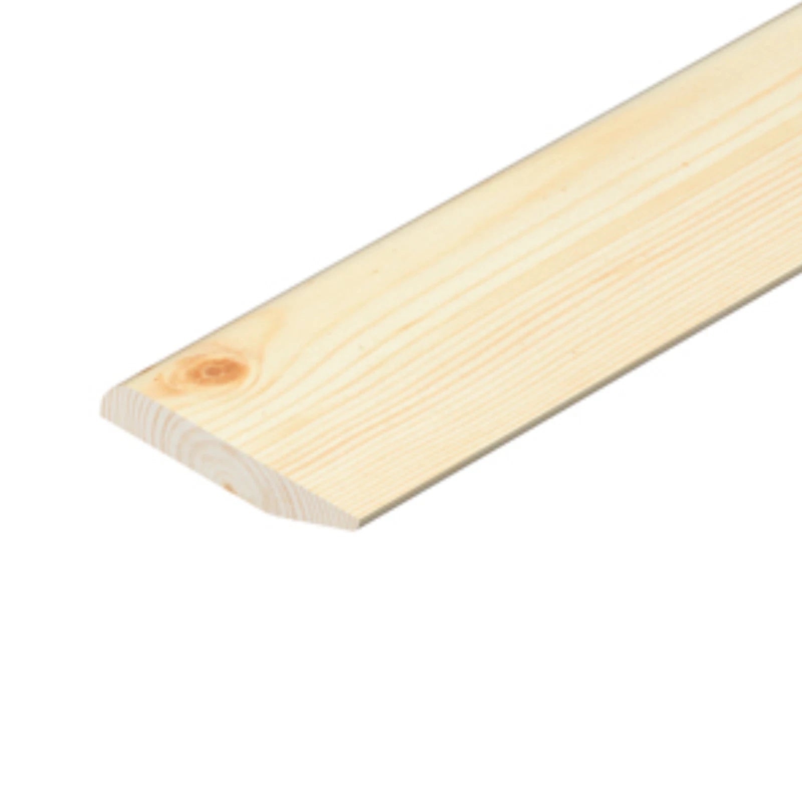 4" Pine Pencil Chamfered Skirting - 1 Meter Length - 96x15mm