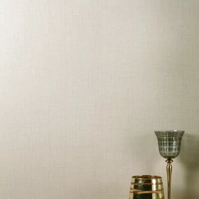 Crown Eden Plain Natural Cream Wallpaper M1653