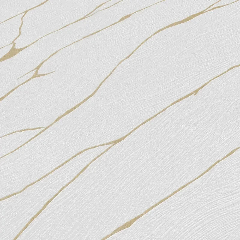 Erismann Cracked Plaster Marble Gold & White Metallic Luxury Wallpaper 10440-31