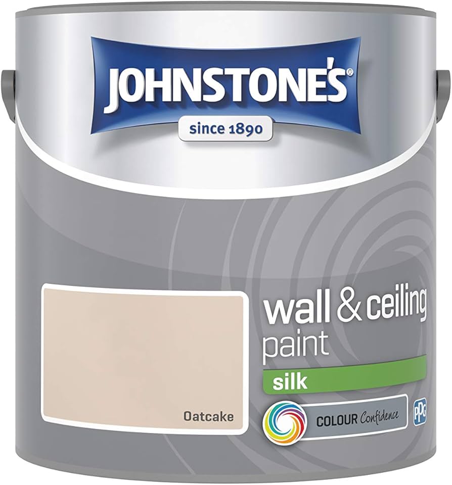 Johnstone’s Oatcake Silk Wall & Ceiling Emulsion Paint 2.5L