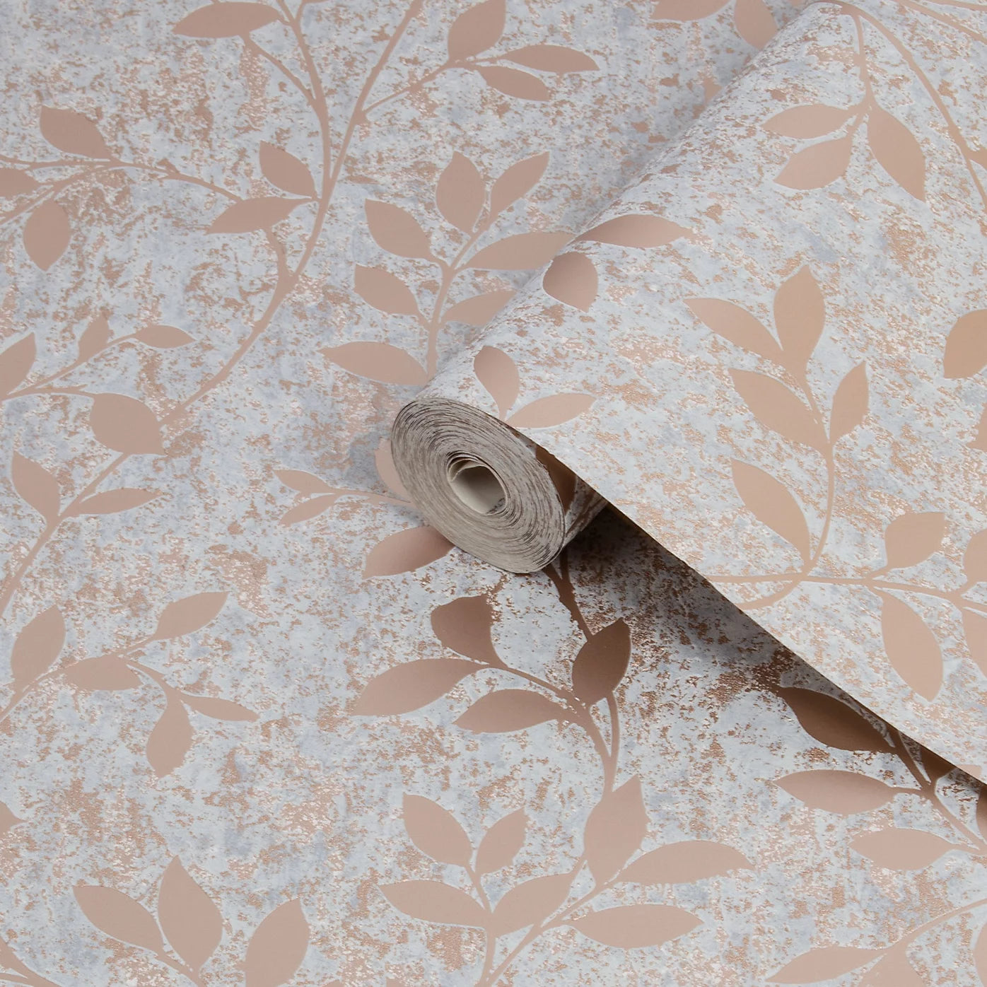 Superfresco Milan Rose Gold Floral Trail Wallpaper 106402