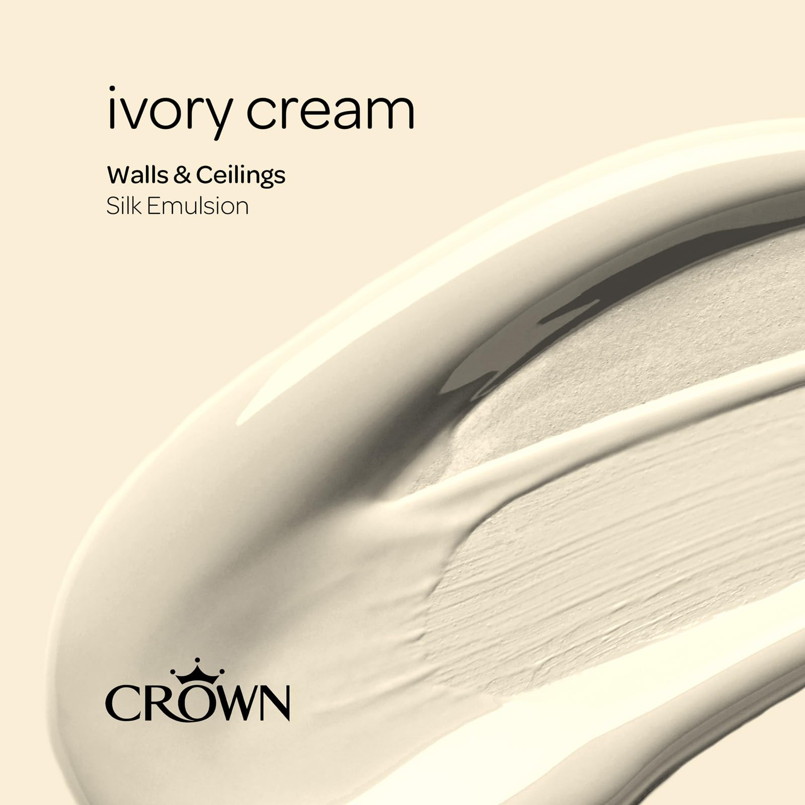 Crown Ivory Cream Silk Paint 5L