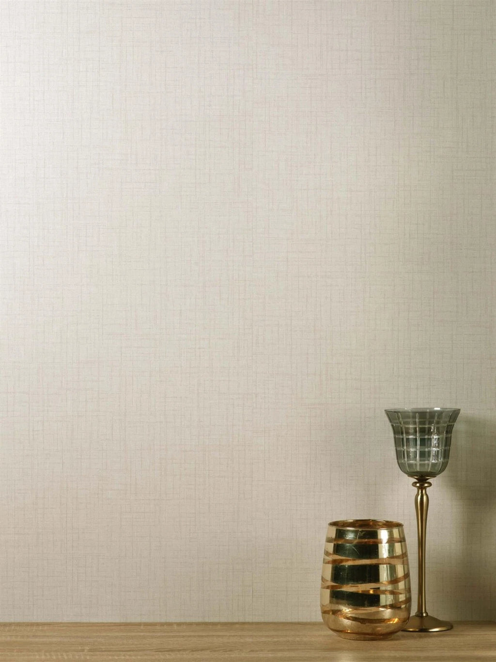 Crown Eden Plain Natural Cream Wallpaper M1653