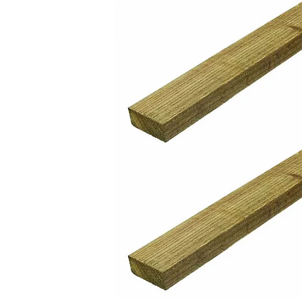 19X38 - Treated Tanalised Timber Batten Lengths - 1m x 6 Total 6 Meters