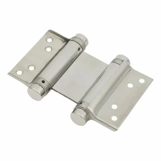 Eclipse 4" Satin Stainless Double Action 2 Way Spring Hinges hinge16