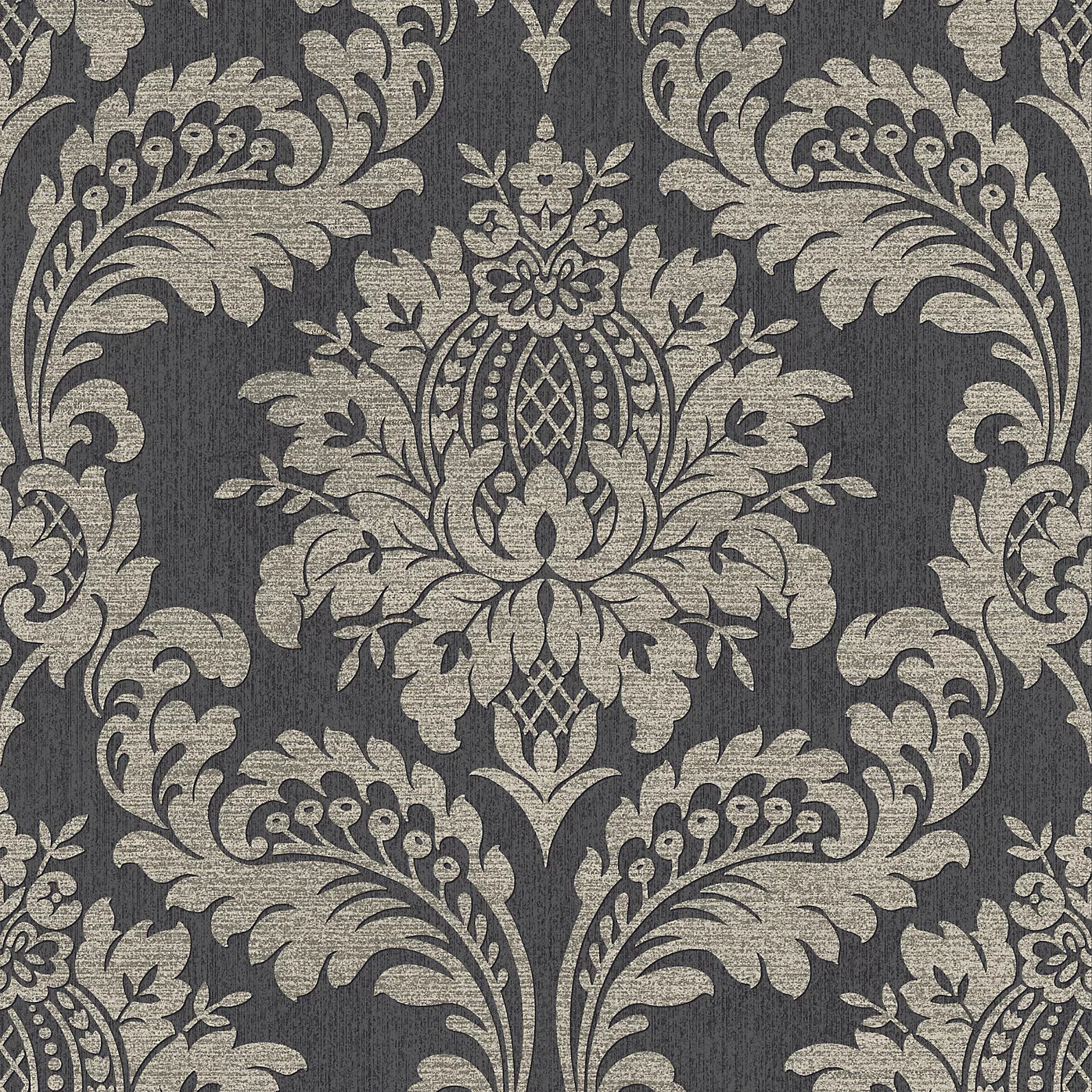 Graham & Brown Boutique Archive Black & Gold Damask Wallpaper 119971
