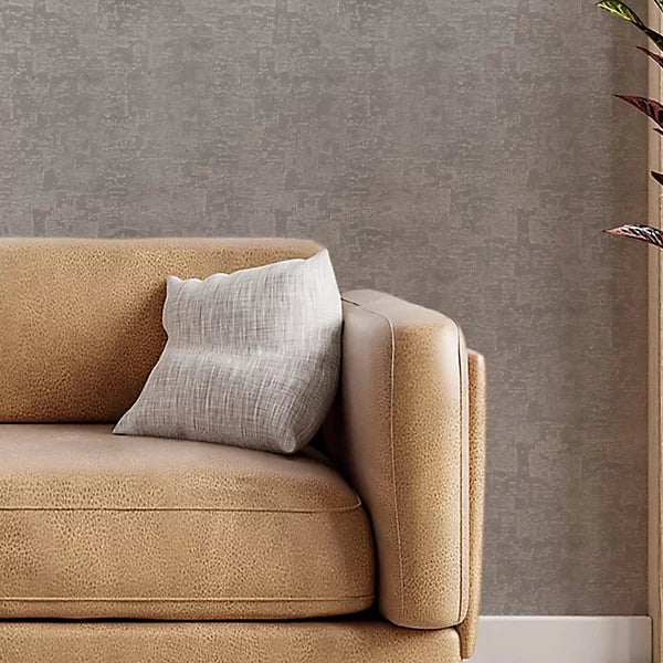 Milano Metallic Stone Silver & Gold Textured Plain Wallpaper MC7104