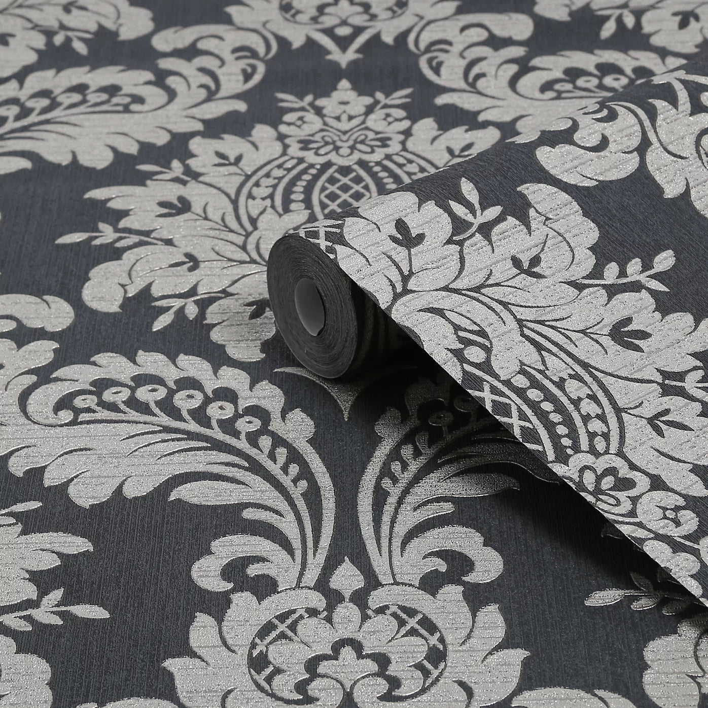 Graham & Brown Boutique Archive Black & Gold Damask Wallpaper 119971