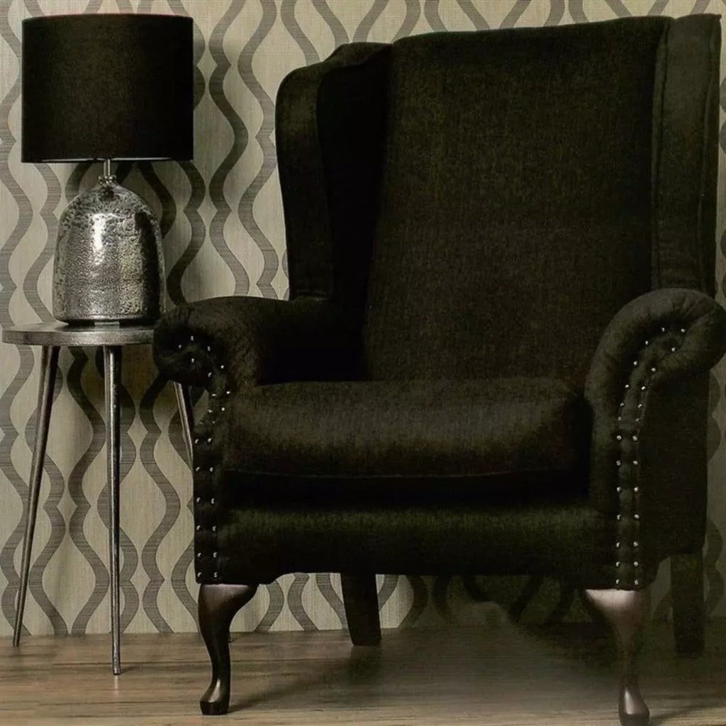 Exclusive Tempus Wavey Stripe Black & Gold Wallpaper FD25062