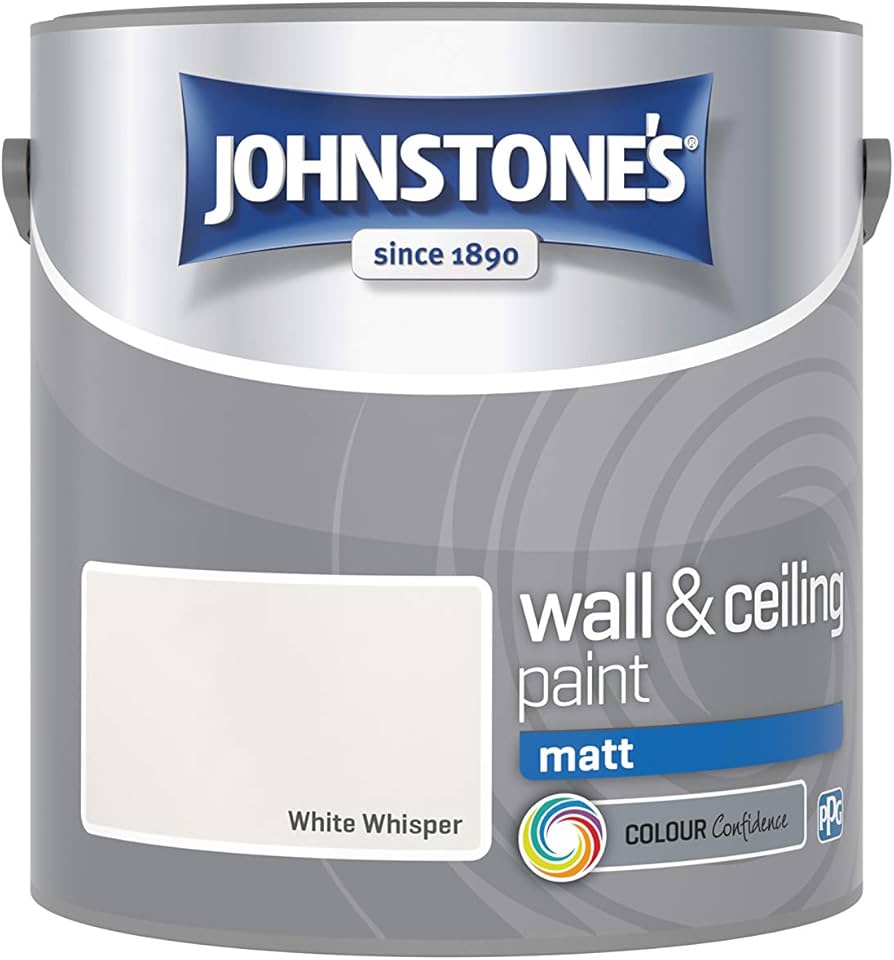 Johnstone’s White Whisper Matt Wall & Ceiling Emulsion Paint 2.5L
