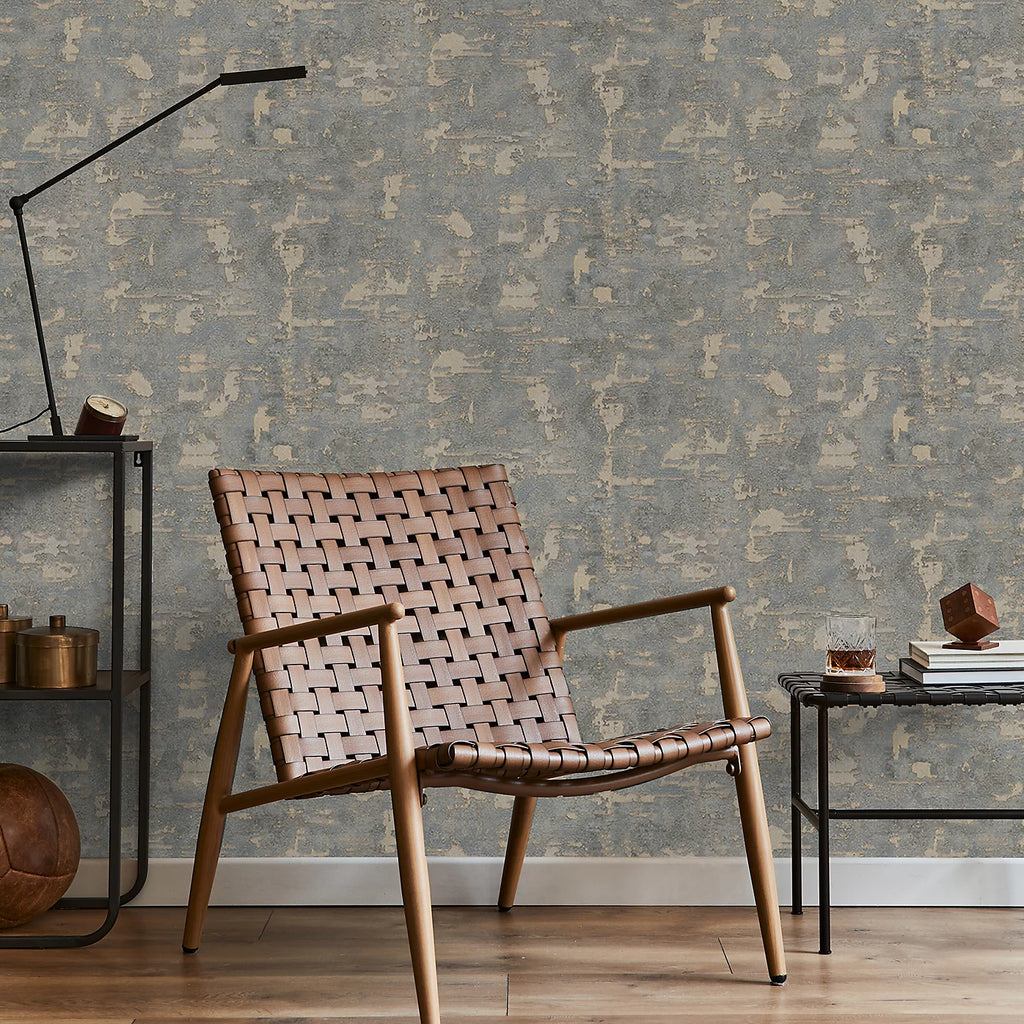Graham & Brown Ornamental Steel Gold Wallpaper 128799