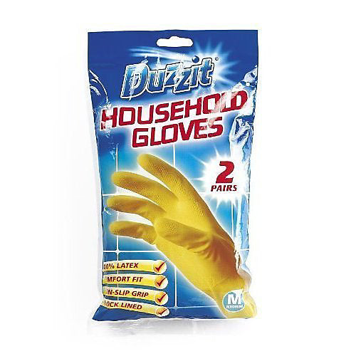 Duzzit Household Gloves 2 Pack Medium