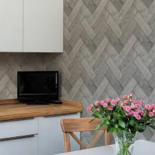 Superfresco Herringbone Visgraat Plank Wallpaper 103472