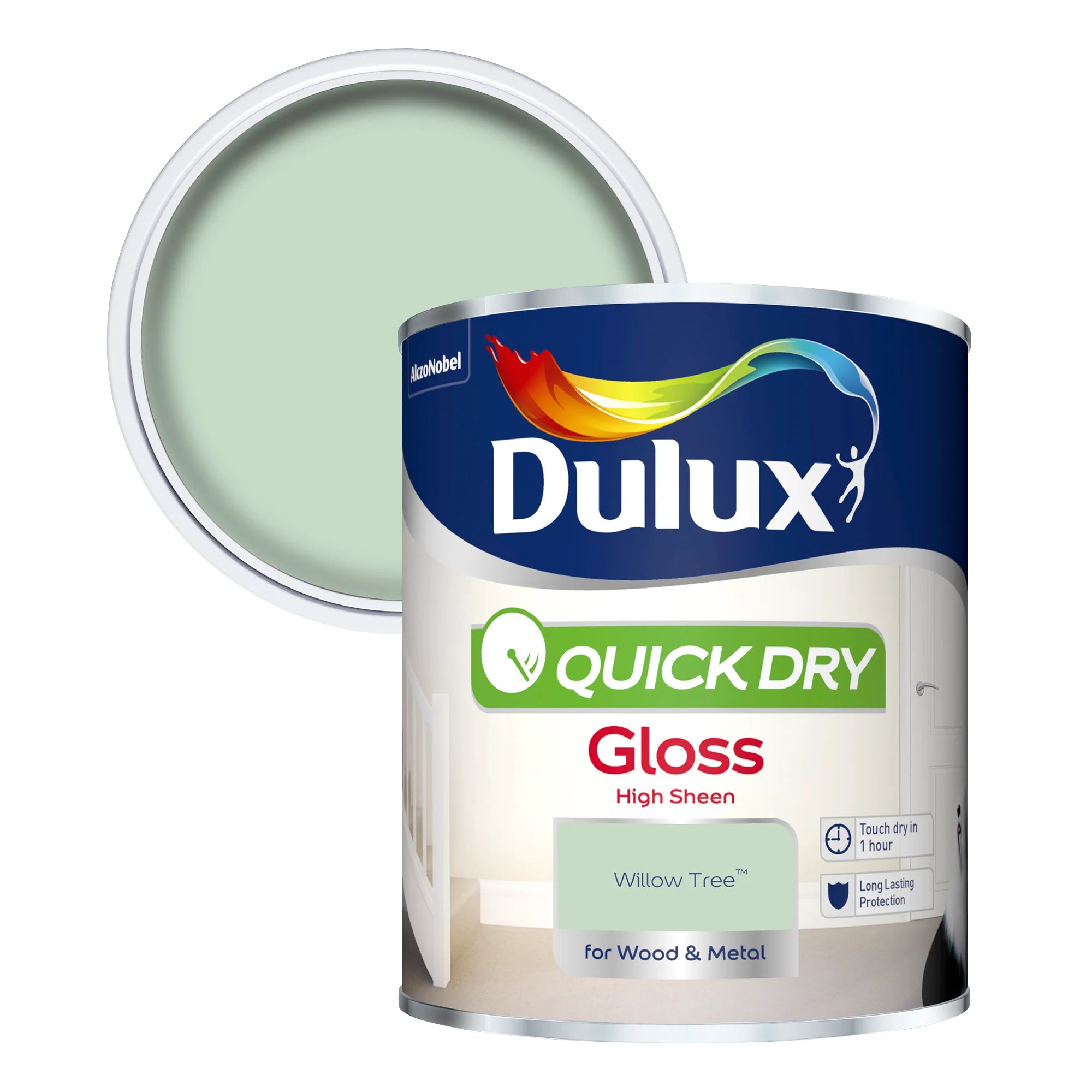 Dulux Willow Tree Quick Dry Gloss Wood & Metal Paint 750ml