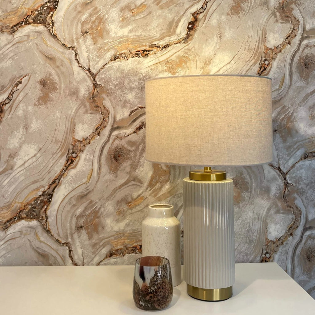 Vasari Palmetto Agate Marble Stone Natural Rust Italian Luxury Wallpaper 592418