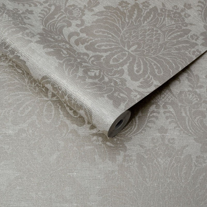 Graham & Brown Vogue Taupe Damask Wallpaper 106674