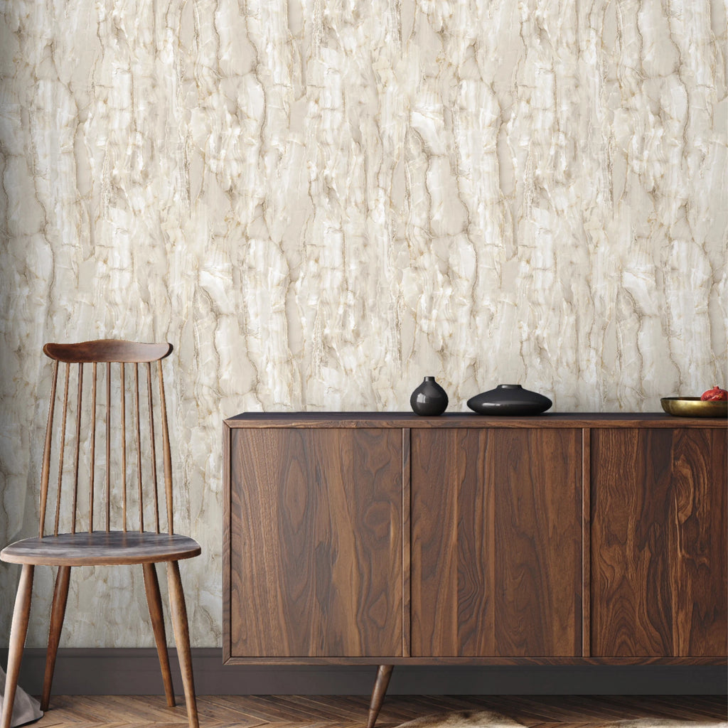 Rasch Vasari Chiara Taupe & Beige Luxury Marble Wallpaper 400211