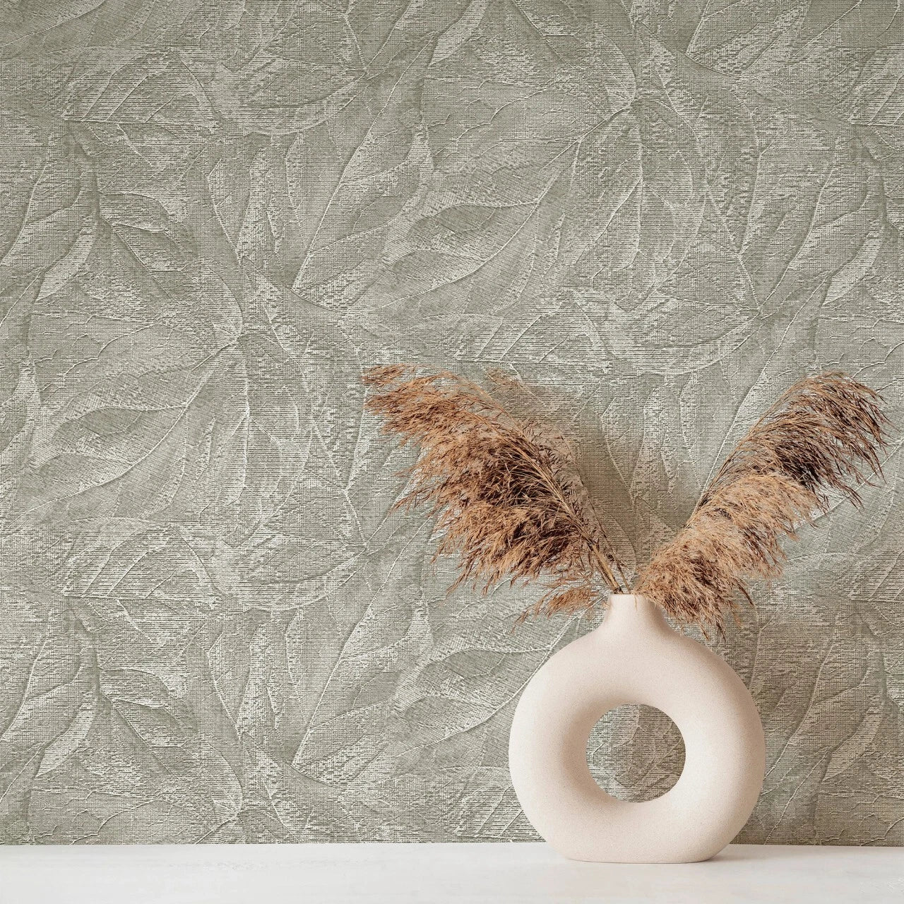 Vymura Natural Stone Leaf Textured Luxury Wallpaper M95663
