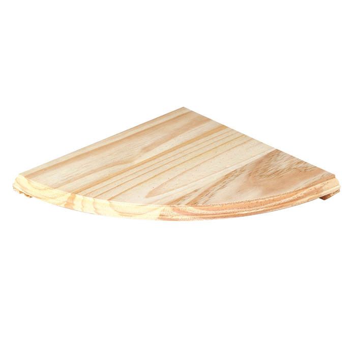 Natural Wood Corner Shelf Kit 380mm