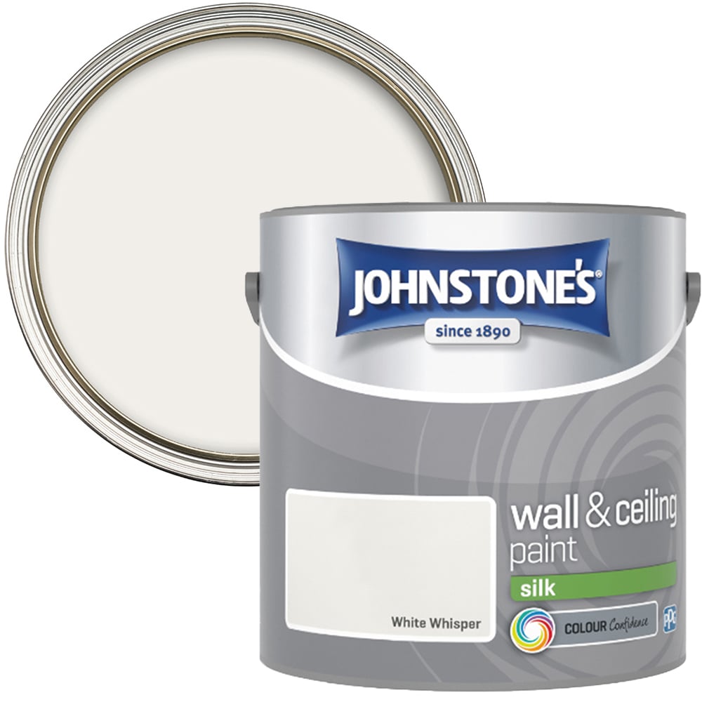 Johnstone’s White Whisper Silk Wall & Ceiling Emulsion Paint 2.5L