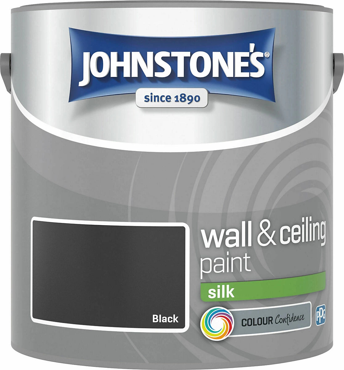 Johnstone’s Black Silk Wall & Ceiling Emulsion Paint 2.5L